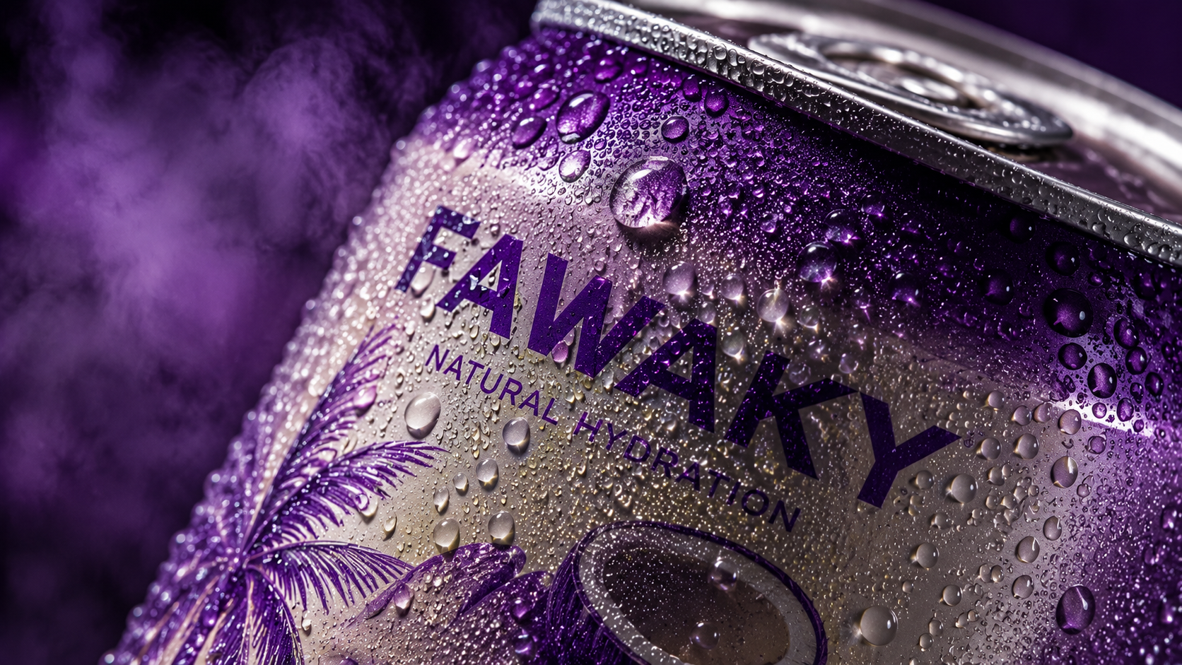 Frosted Fawaky can macro with condensation